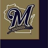 Milwaukee Brewers Lunch Napkins 24ct