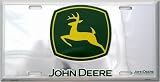 John Deere Premium Green And Chrome License Plate Size: 6 inch x 12 inch standard size license plate