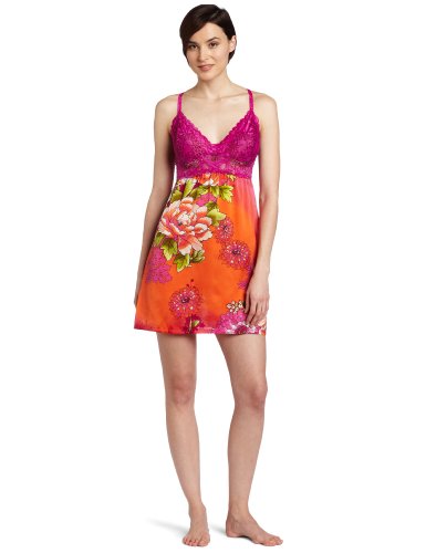 Josie by Natori Sleepwear Women's Indo Floral 33 Inch Chemise