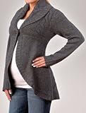 Review   / long sleeve 1 button closure maternity cardigan