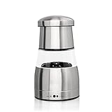 ONME Pepper or Salt Mill Adjustable Manual Fineness Setting Ceramic Grinding Mechanism Stainless Steel Pepper Grinder