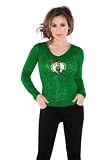 Boston Celtics Women's Burnout Thermal Top - By Alyssa Milano