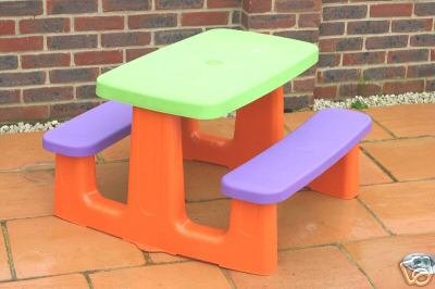 Childrens Toyshop  Toys : Childrens Picnic Table With Benches [Toy]