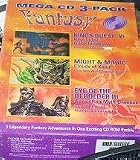 FANTASY MEGA CD 3-PACK / KINGS QUEST VI - MIGHT & MAGIC - EYE OF THE BEHOLDER III