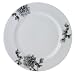 Royal Worcester Black Peony Round Platter 12- 1/2 inch
