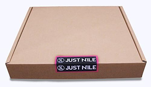 JustNile Colorful Round 12-inch Non Ticking Wall Clock - Black Frame Multicolored Numbers