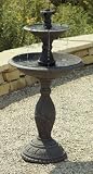 Gray Slate Hunter Kenroy Waterwall Standing Floor Fountain