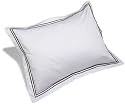 Pinzon Hotel Stitch 400-Thread-Count Egyptian Cotton Sateen Standard Sham, Espresso
