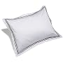 Pinzon 400-Thread-Count 100% Cotton Sateen Hotel Satin Stitch Standard Sham, Chocolate
