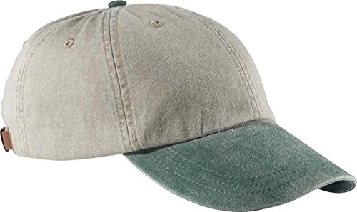 Adams Optimum Stone Crown Pigment Dyed Twill Cap (Stone_Forest) (ALL)