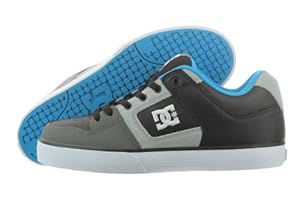DC Men's Pure Shoe,Black/Battleship/Turquoise,12 M US