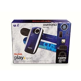 Kodak Playsport ZX5 Burton Bundle (Aqua)>