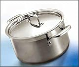 Review Le Creuset  / Le Creuset 3-ply Stainless Steel 24cm Shallow Casserole
