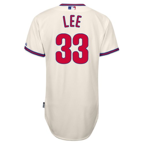 Philadelphia Phillies Authentic Cliff Lee COOL BASE Alternate MLB Baseball Jersey Size 52