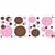 RoomMates RMK1245SCS Just Dots Pink/Brown Peel & Stick Appliques