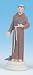 Religious Statue - Saint Francis - 4" Height - Magnetic and Adhesive Base
