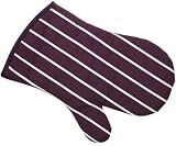 Printed Butchers Stripe Aubergine Gauntlet  from Rushbrookes