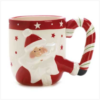Candy Cane Santa Mug, Shakers and Tea Set