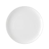 Sasaki Spin White Dinner Plate