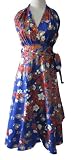the grace eboutique Floral halter wrap wedding bridesmaid formal holiday dress