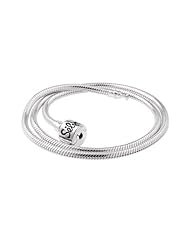 SilveRado (tm) NK40-M-A Sterling Silver 3.0mm 15.75 inches Bead Necklace