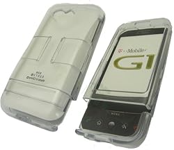 HTC G1 CLEAR SLIDE-ON CASE WITH STAND