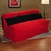 75" Studio Convertible Sleeper - Your Choice of Red or Black