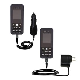 Essential Kit for the Belkin Skype WiFi includes a Car and Wall Charger - Gomadic Brand w/ TipExchange Technology