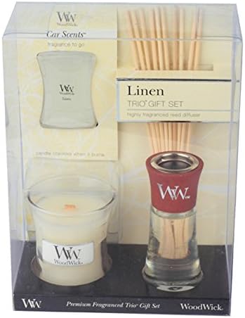 Virginia WoodWick Trio Gift Set - Linen
