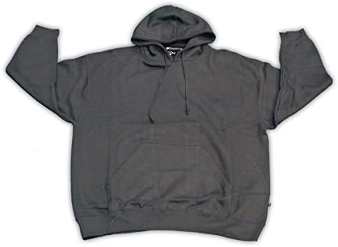 Pennant Mens Big and Tall Beefy Pullover Fleece Hoodie (Black 3X)