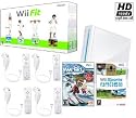Nintendo Wii System 4 Player Bundle (Brand New) + Wii Fit w/ Balance Board + We Ski