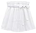 QZUnique Women's Summer Casual Elastic Waist A-line Bowknot Loose Shorts