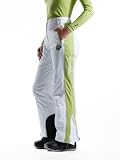 Nebulus Downhill Race - Pantalon de ski femme - Colonne d'eau 10000 mm - Blanc/vert - L