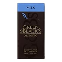 Green & Black's Organic Milk Chocolate Bar, 34% Cocoa, 3.5-Ounce Bars (Pack of 10)