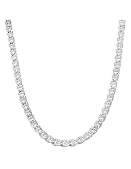 Sterling Silver Diamond Cut Mariner Necklace (3.5mm, 20 inch)