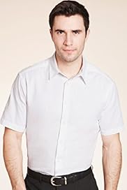 Cotton Rich Textured Striped Shirt with Linen