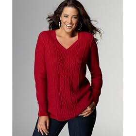Calvin Klein Jeans Plus Size Sweater, Cabled Long Sleeve