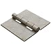 Steel Surface Mount Butt Hinge without Hole, Unplated Finish, 0.180" Leaf Thickness, 5" Open Width, 3/8" Pin Diameter, 5" Long, Removable Pin (Pack of 1)
