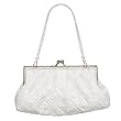 La Regale Beaded Trim Evening Bag - White La Regale Beaded Trim Evening Bag - White