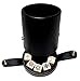 Black Leatherette Deluxe Dice Cup With Storage Compartment for Included Poker Dice Set