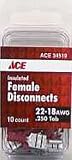 Pk/10 x 10: Ace Insulated Female Disconnect (34519)