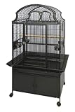 Decorative Fantop Bird Cage 36'' x 28'' with Fold down front platform.