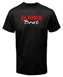 Flames Brat Fanatic Fan T Shirt