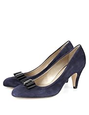 Suede Mid Heel Court Shoes