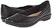 Clarks Women's Haydn Shipper Flat, Black Leather, 8 M US