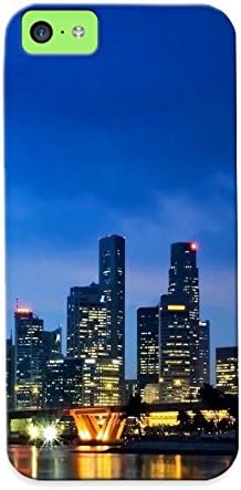 New Fashionable Runandjump UBl548XiwdE Cover Case Specially Made For Iphone 5c(landscapes Cityscapes Singapore Skyscrapers Ferris Wheels City Skyline )