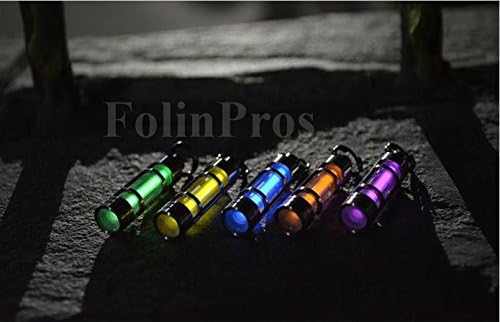 Titanium Alloy Tritium Gas Fluorescence Key Chain Autoluminescence Rescue Emergency Light (Yellow)