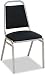 Alera SC68FA20C Square-Back Stacking Chairs with Blue Fabric Upholstery