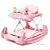 Baby Rocker/Walker with Activity Tray in Pink