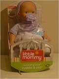 Little Mommy Real Loving Baby Cuddle & Coo Doll - White Velour/Lavender Outfit